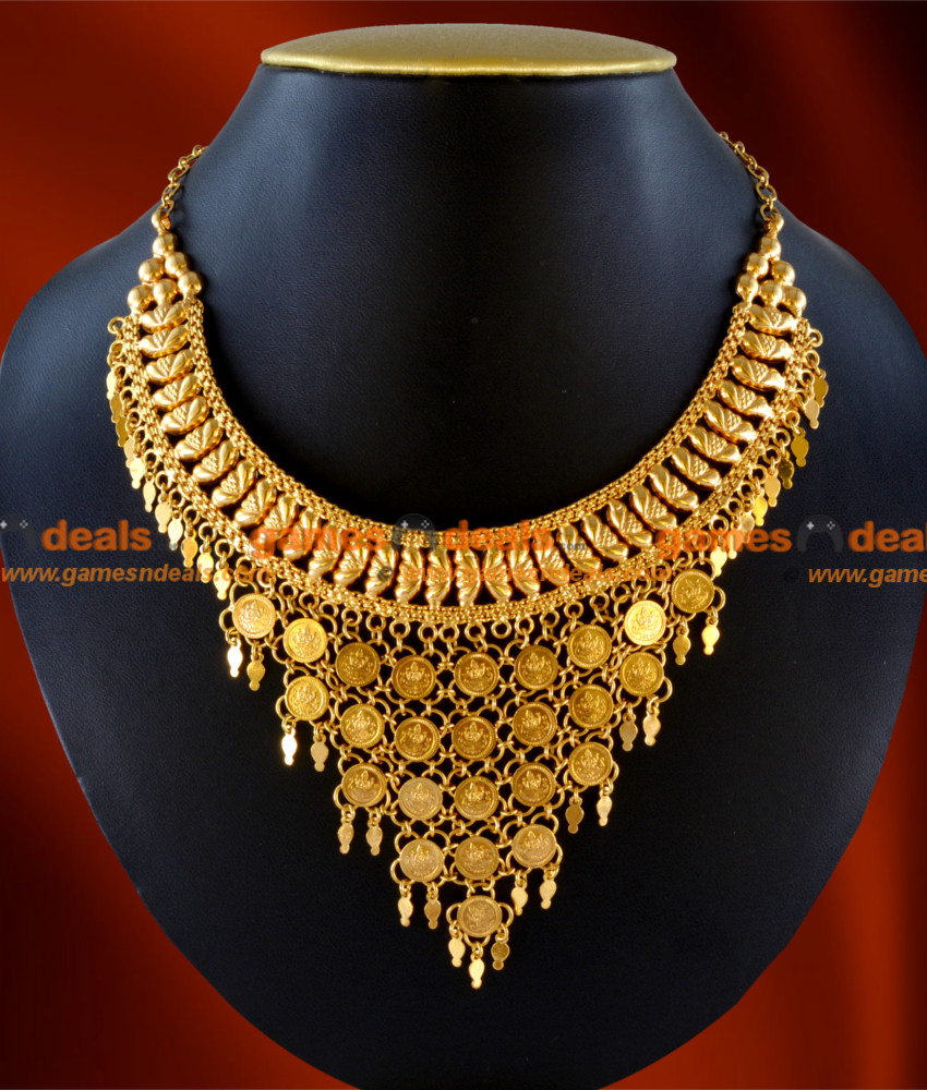 Gold net deals necklace design